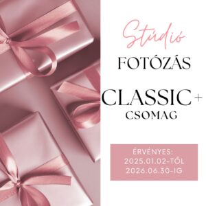 Stúdió fotózás Classic+ – retusált képek és az összes korrekciózott fotó